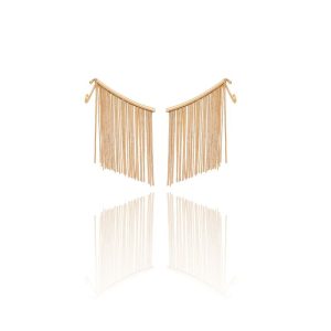 Brinco Franja em Ouro 18K