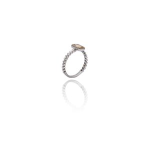 Anel Citrino em Ouro Branco 18K