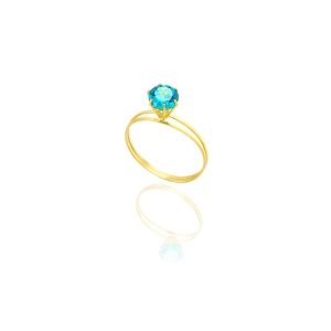 Anel Aro Duplo Cálice em Ouro 18K